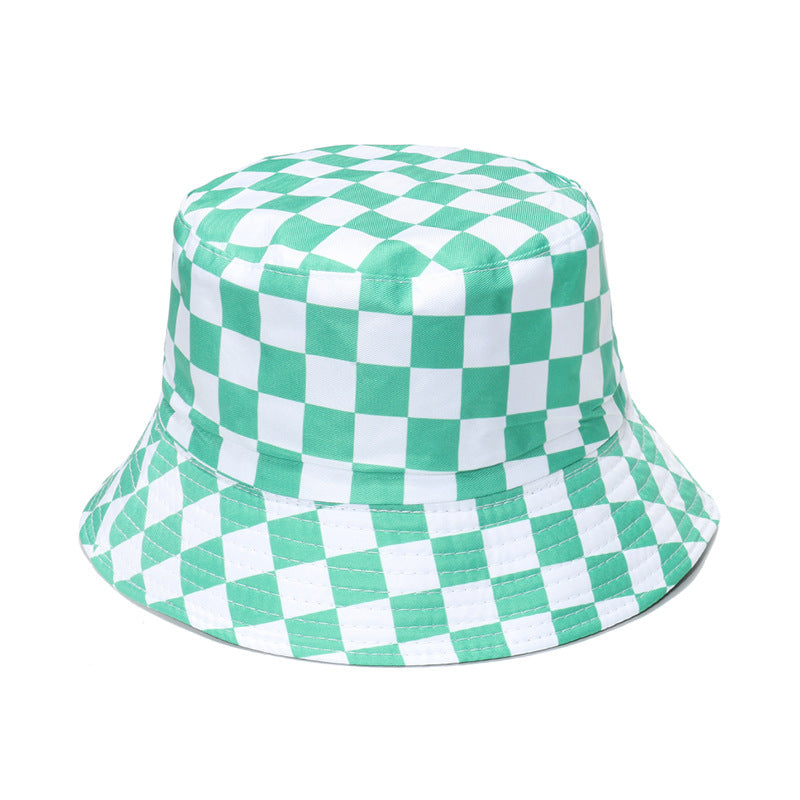 Sombrero de cubo de tablero de ajedrez de poliéster al por mayor